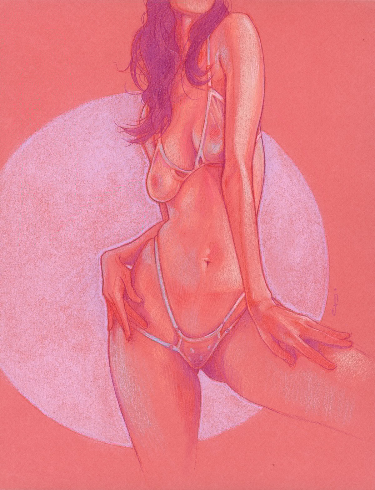 untitled figure study of woman standing ii