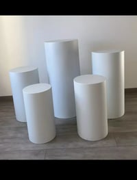 Image 1 of White cake stand set of 5 or $50 each 