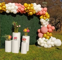 Image 2 of White cake stand set of 5 or $50 each 