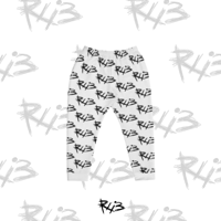 Rei13 White All Over Print Sweatpants