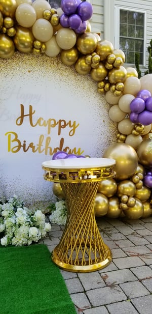 Image of Stainless steel lux wedding cake stand 