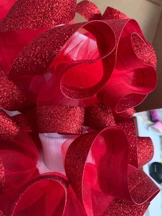 BIG RIBBON TRIMMED SOCKS 