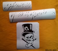 Image 2 of Mike Ness guitar stickers Social Distortion From n "G" to n Gent vinyl decal