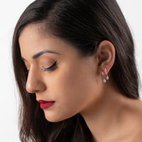 Image 2 of SINGLE EARRING silver ,  Island 2, #035 - 57