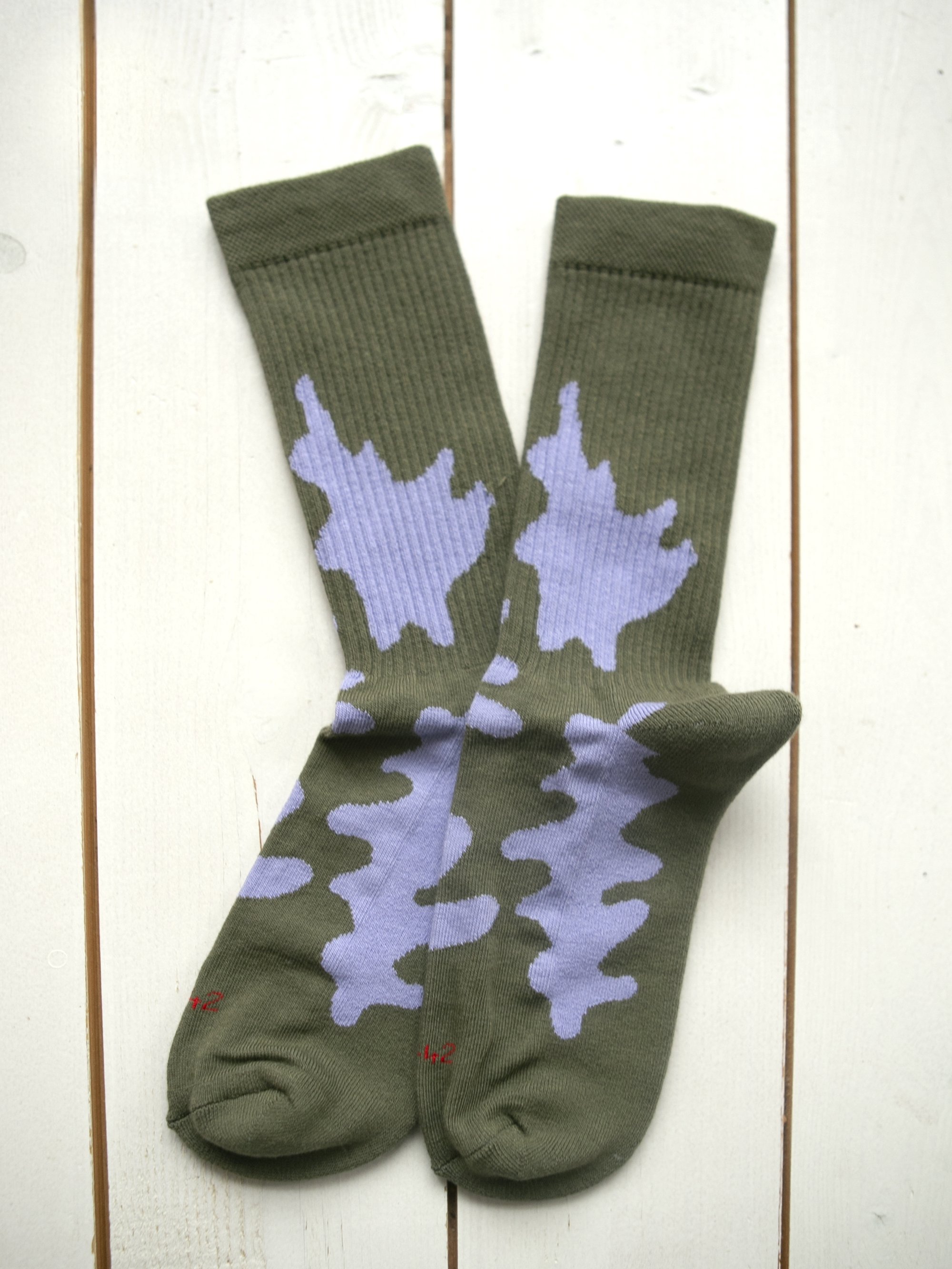 Image of EDO x paradies socks – green purple