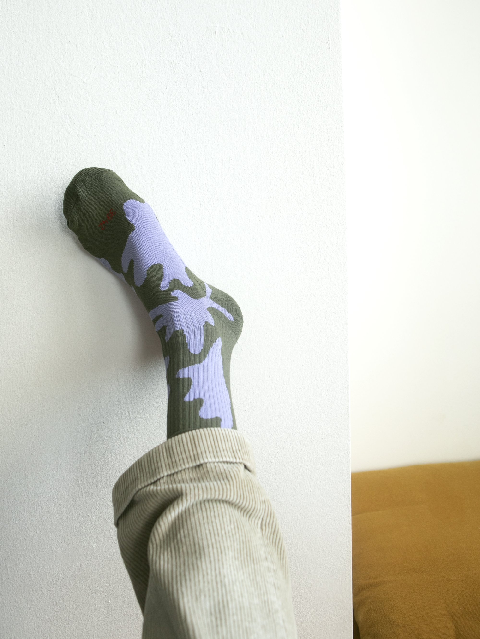 Image of EDO x paradies socks – green purple