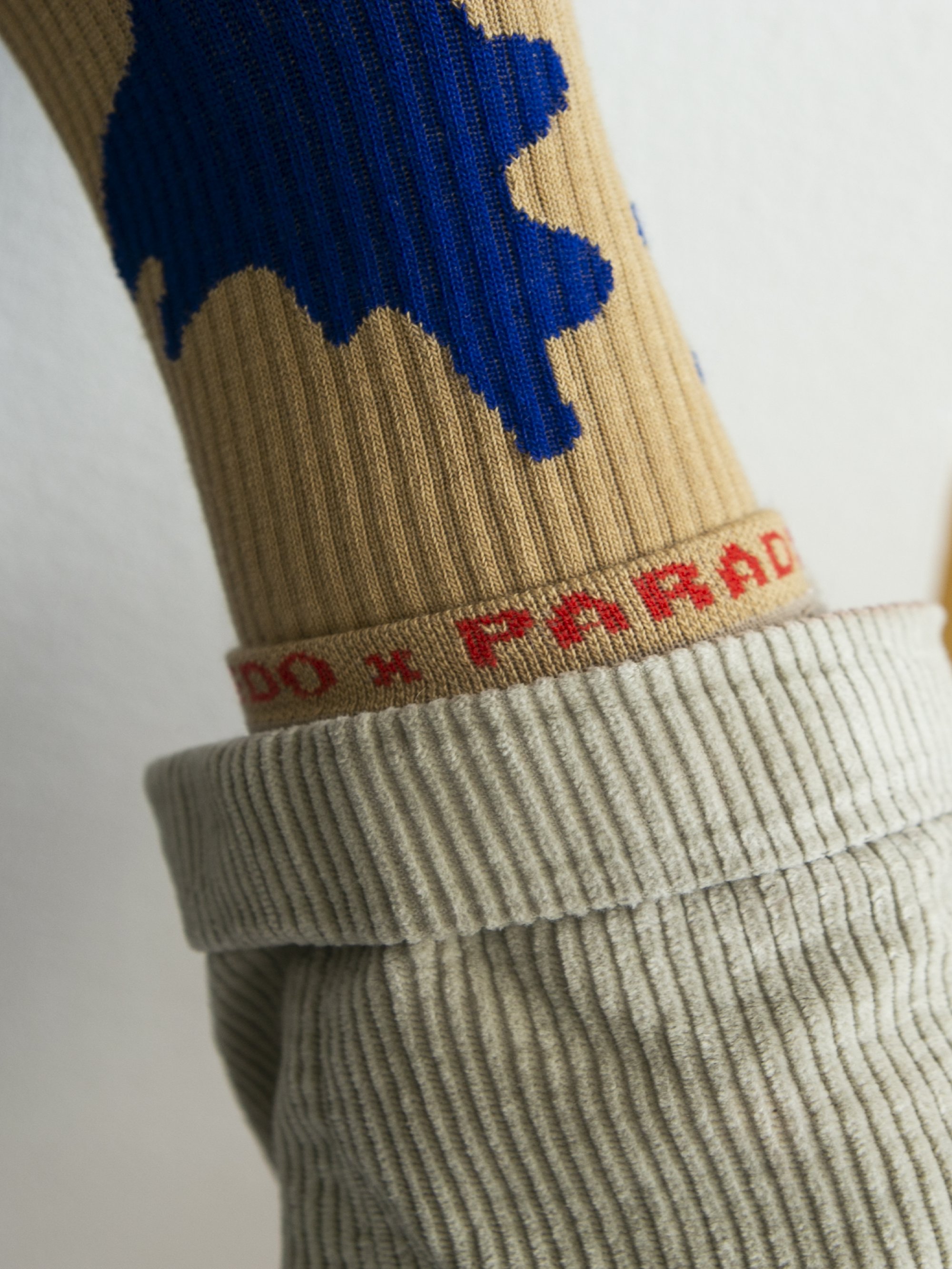Image of EDO x paradies socks – beige blue 
