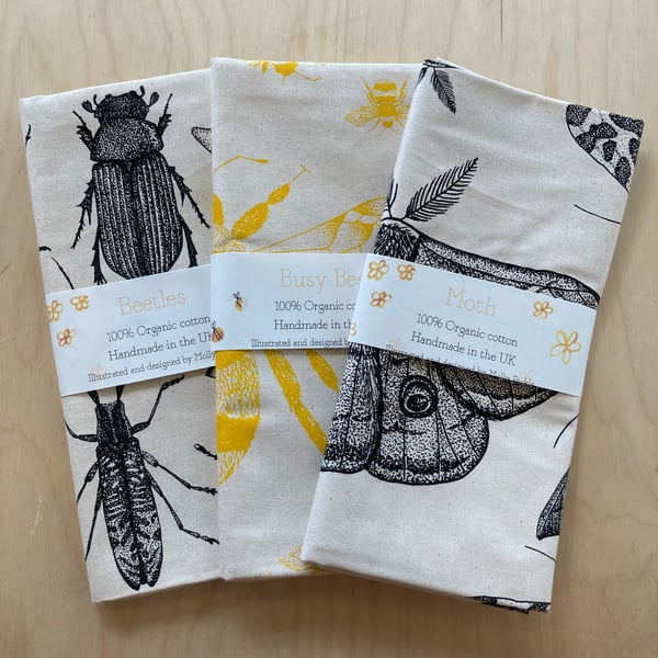 Image of Insect tea towel