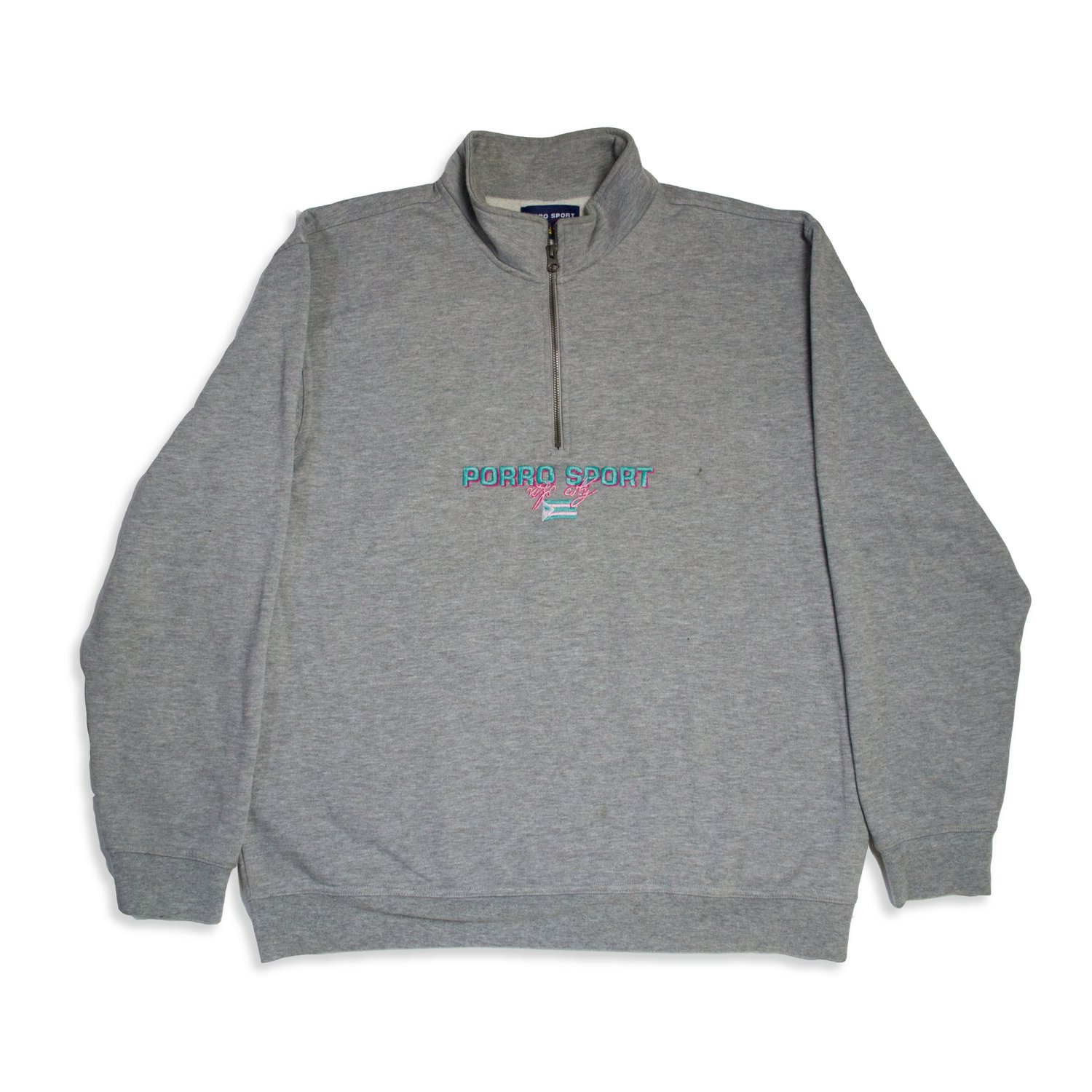 VIJS CITY QUARTER ZIP HEATHER GREY