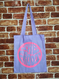 Image 1 of The Froot Purple & Pink Tote Bag