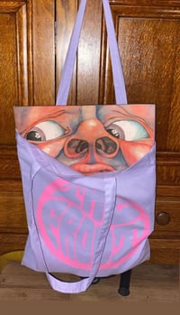 Image 2 of The Froot Purple & Pink Tote Bag