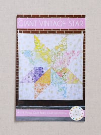 Image 1 of Giant Vintage Star Quilt Pattern (Paper Copy)