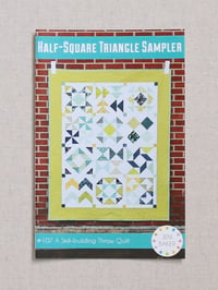 Image 1 of Half-Square Triangle Sampler Quilt Pattern (Paper Copy)