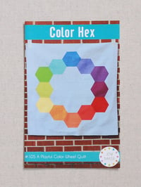 Image 1 of Color Hex Quilt Pattern (Paper Copy)