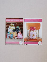 Image 1 of Lined Drawstring Bag Pattern Bundle (Paper Copies)