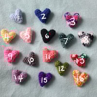 Image 3 of Crochet heart keychain