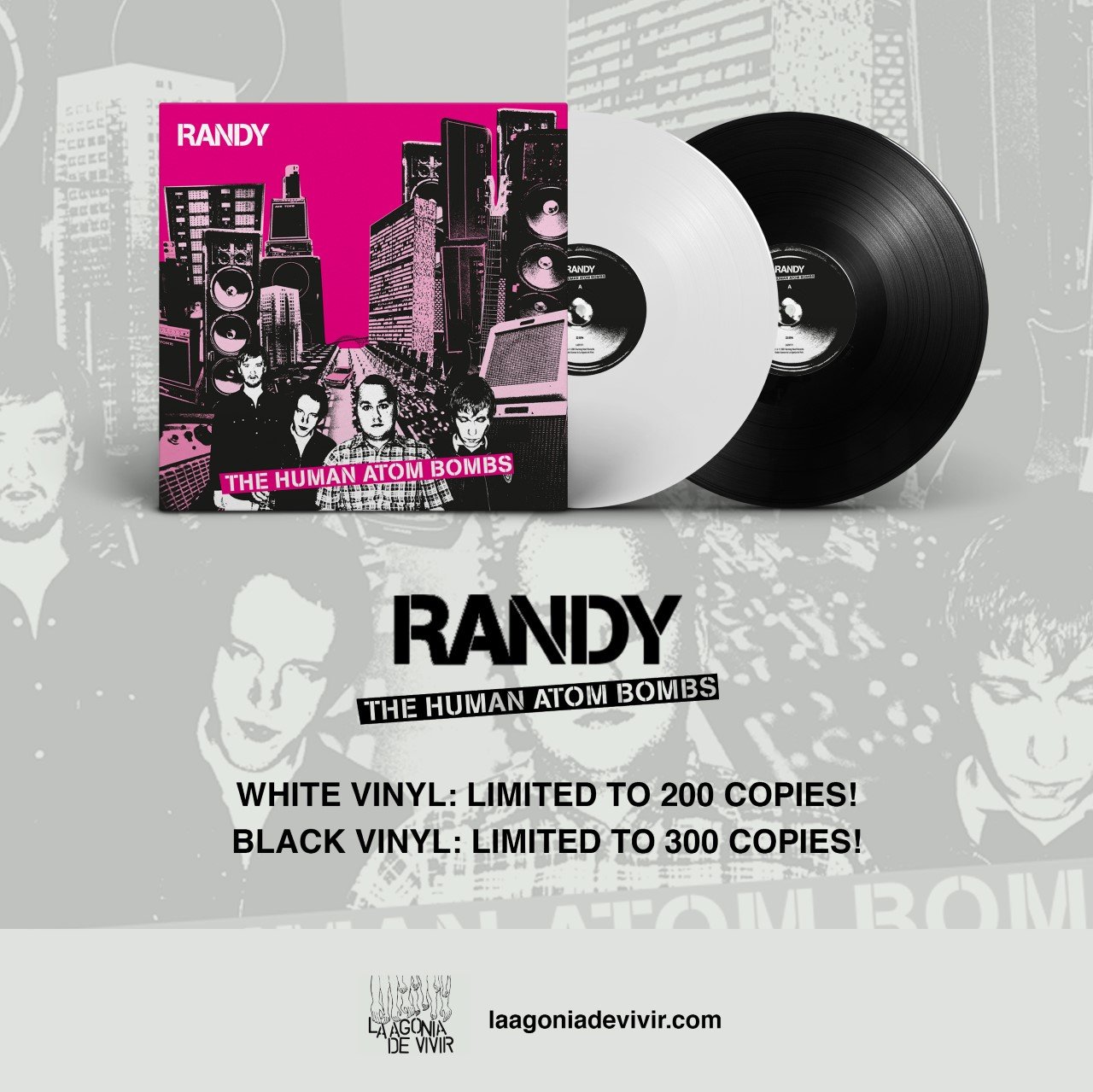 LADV171 – RANDY “the human atom bombs” LP REISSUE