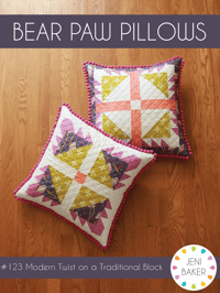 Image 1 of Bear Paw Pillows Pattern (PDF Download)