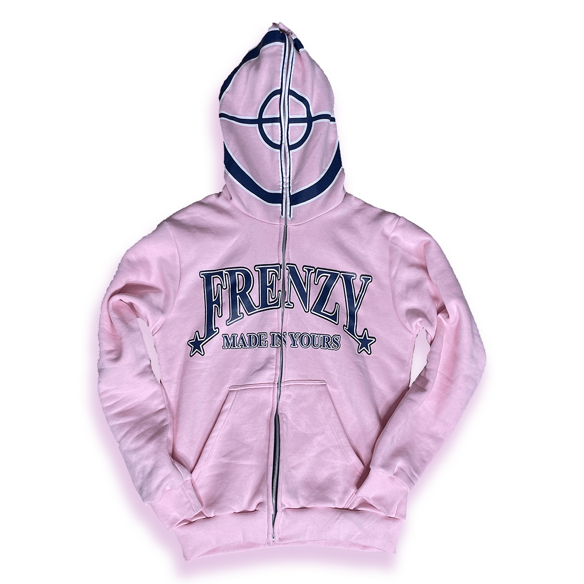 Pink Full Face Frenzy Zip Up