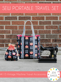 Image 1 of Sew Portable Travel Set Pattern (PDF Download)