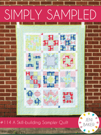 Image 1 of Simply Sampled Quilt Pattern (PDF Download)