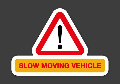 Image of Slow Moving Vehicle Magnet 