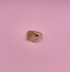 Patterned Oval Signet Ring