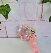 Image 2 of Pink Bear kawaii keychain