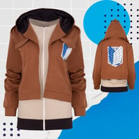 Scouting Legion (Attack on Titan, Shingeki no Kyojin) inspired zip-up hoodie