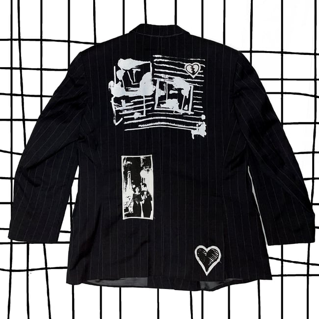 BLACK DOUBLE BREASTED BLAZER