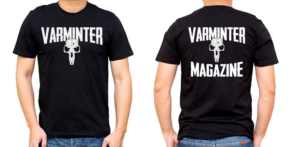 Image of Official Varminter Magazine Logo T-Shirt (Ground Squirrel) - Front/Back Print