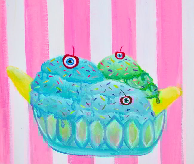 Blissful Banana Split Print