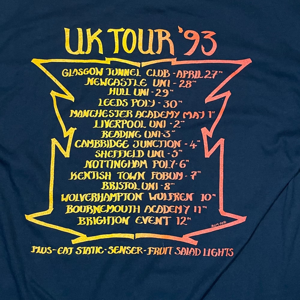 Tee: 1993 VTG Ozric Tentacles Tour T-Shirt Size XL