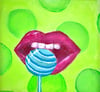 Lollipop Lips Sticker