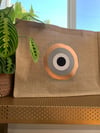 Evil Eye Tote Burlap Bag  | Jute Bag