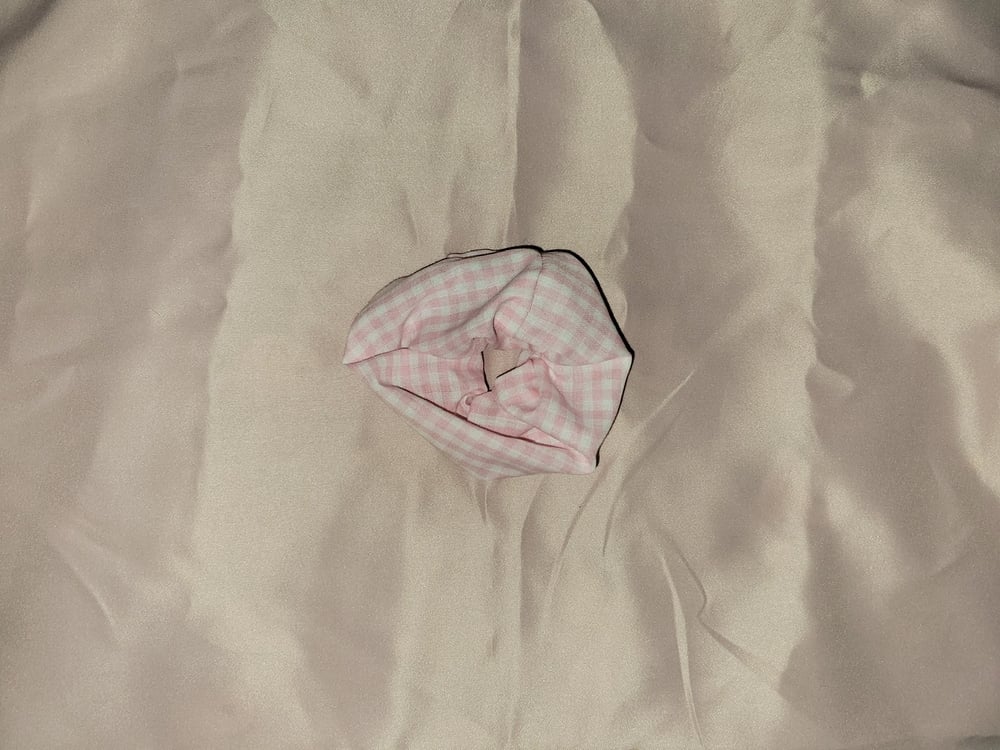 Image of Pink Gingham Scrunchie 