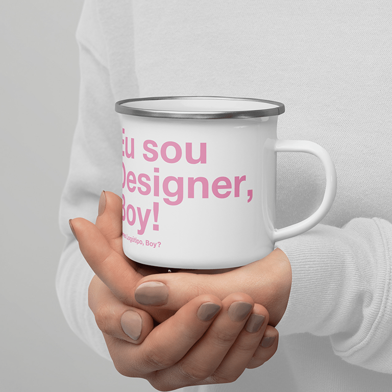 Image of Designer Pink - Enamel Mug