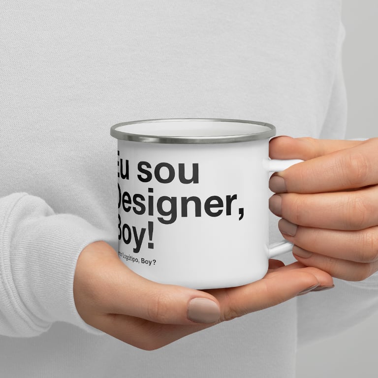 Image of Designer BLK - Enamel Mug