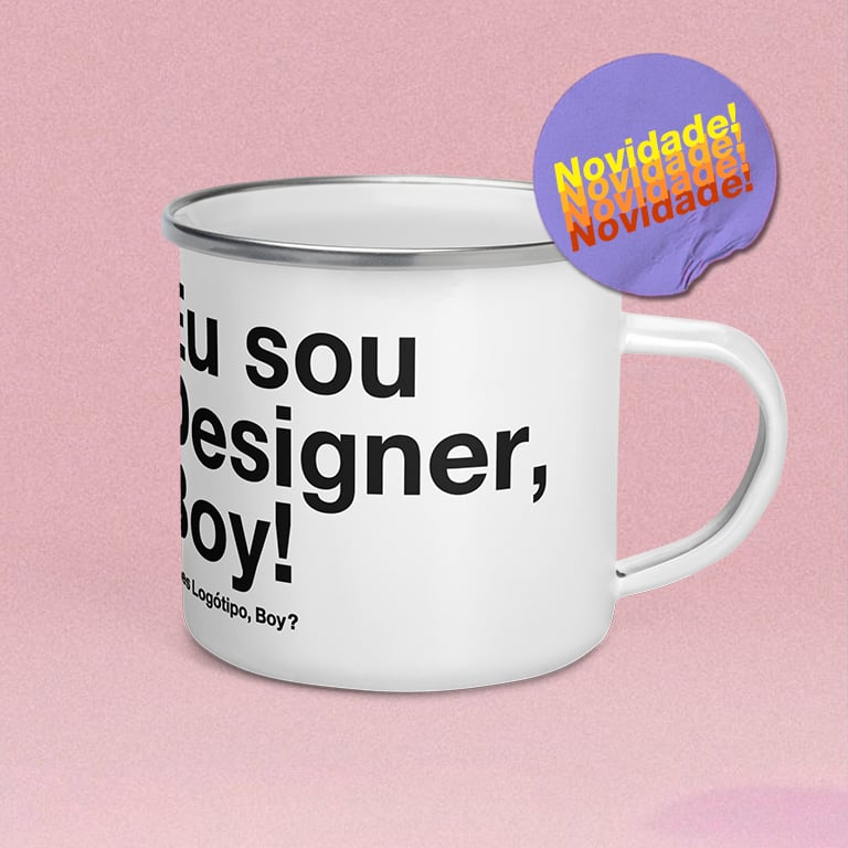 Image of Designer BLK - Enamel Mug