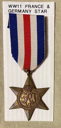 Image 1 of WW2 (British) France & Germany Campaign Star - Authentic Issue
