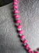 Image of HOT PINK STRIPED AGATE PENDANT NECKLACE WITH SWAROVSKI CUBES