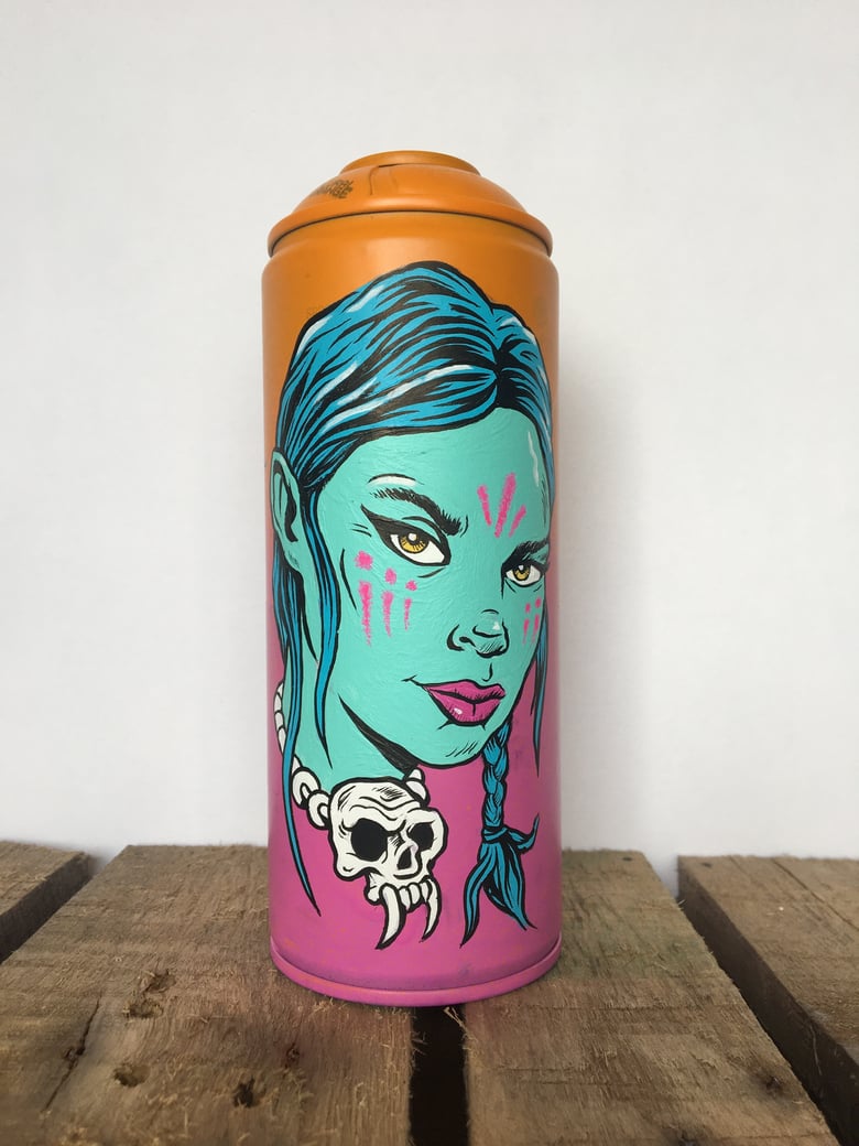 Image of Hand Painted Dead Can