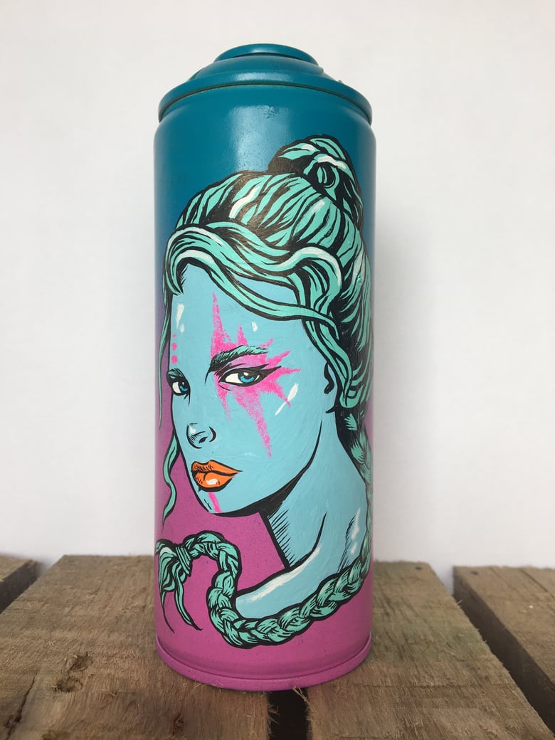 Image of Hand Painted Dead Can #2