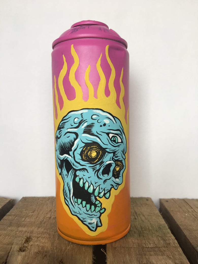 Image of Hand Painted Dead Can #3
