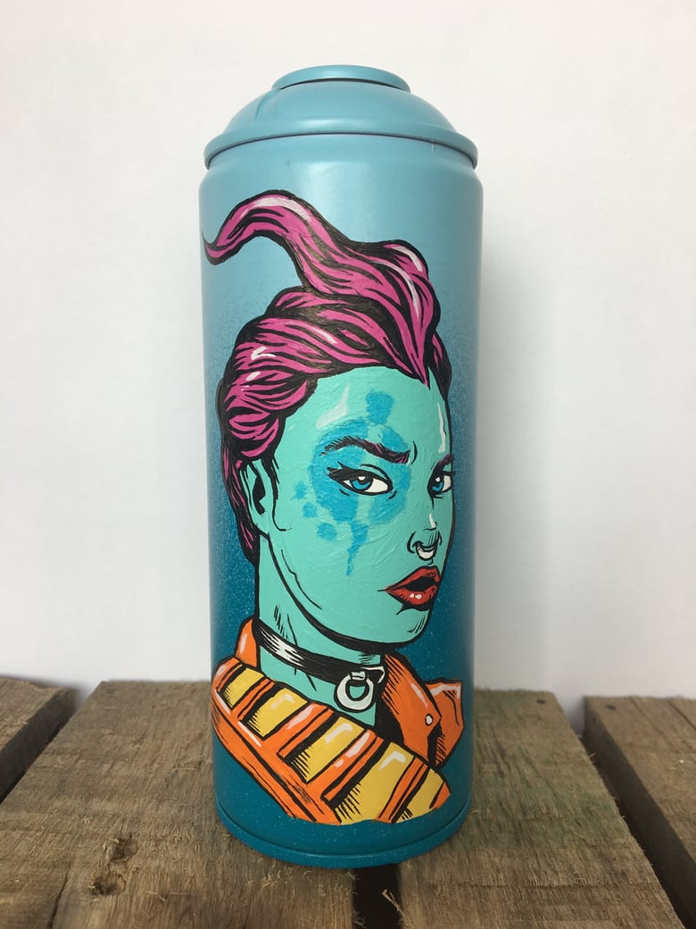 Image of Hand Painted Dead Can #9