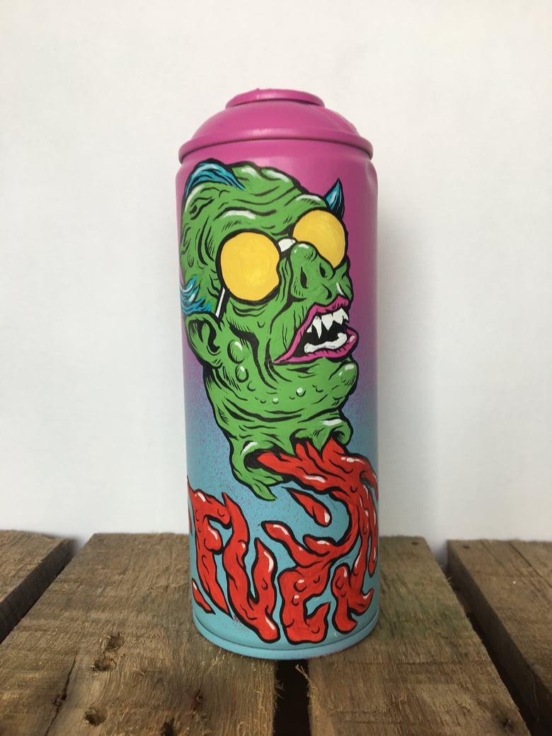 Image of Hand Painted Dead Can #10