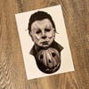 Michael Myers Pumpkin print by Gareth Watson