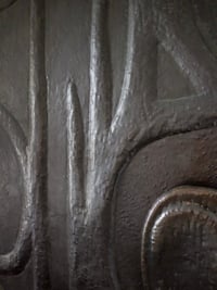 Image 2 of Decorative Copper Door with Abstract Design, 1970s