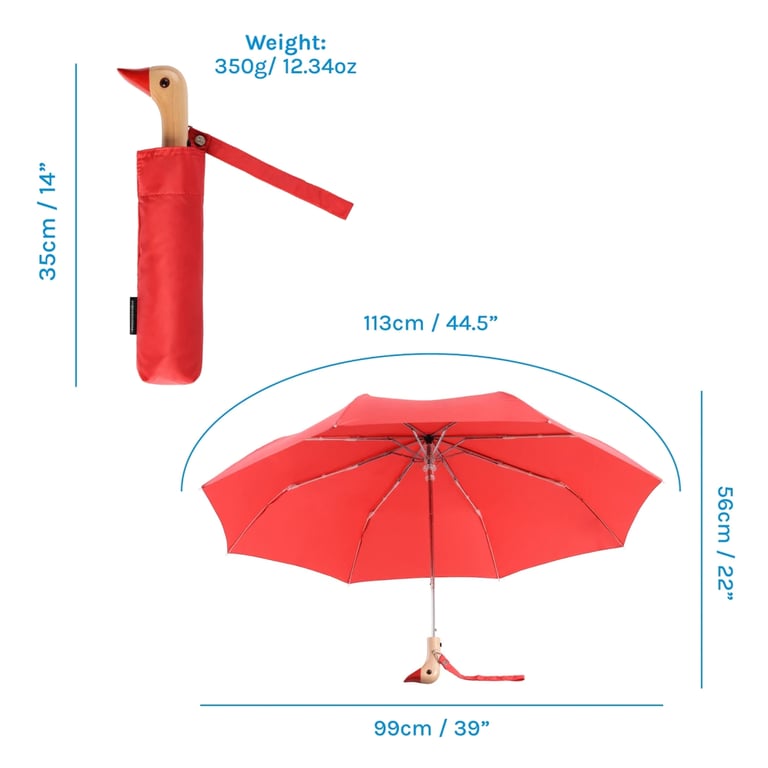 PARAPLUIE CANARD ROUGE, ORIGINAL DUCKHEAD Image 5
