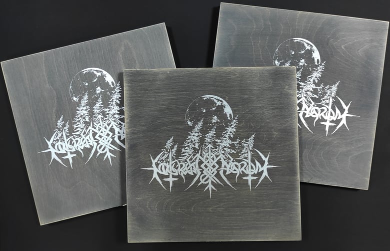 Image of NOKTURNAL MORTUM "To Lunar Poetry" 12" gatefold LP - BLACK vinyl + SLIPMAT + WOODEN BOX